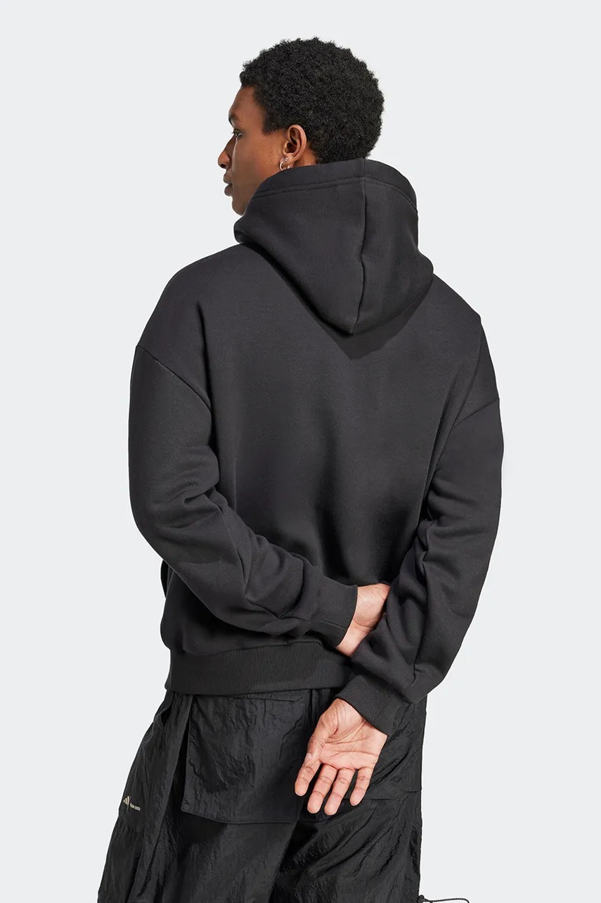 Μπλούζα adidas x Moon Boot χρώμα: μαύρο, με κουκούλα, IY8044 φωτογραφία