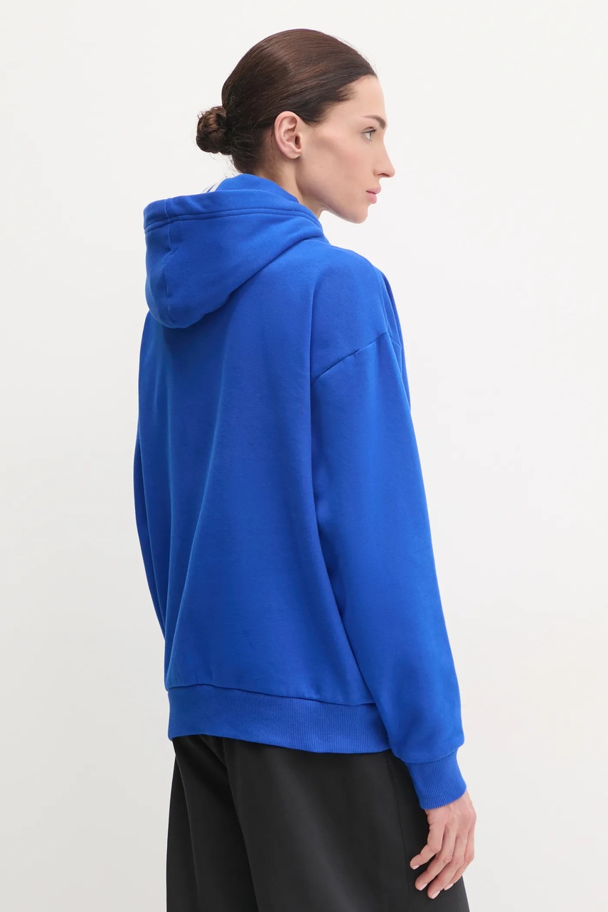 Μπλούζα adidas x Moon Boot χρώμα: μπλε, με κουκούλα, IY8045 φωτογραφία