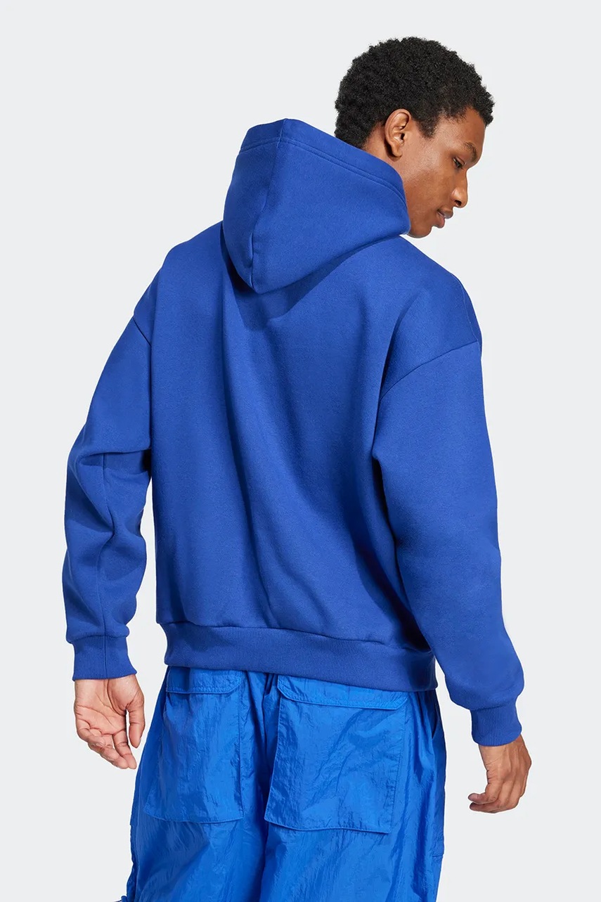 Μπλούζα adidas x Moon Boot χρώμα: μπλε, με κουκούλα, IY8045 φωτογραφία