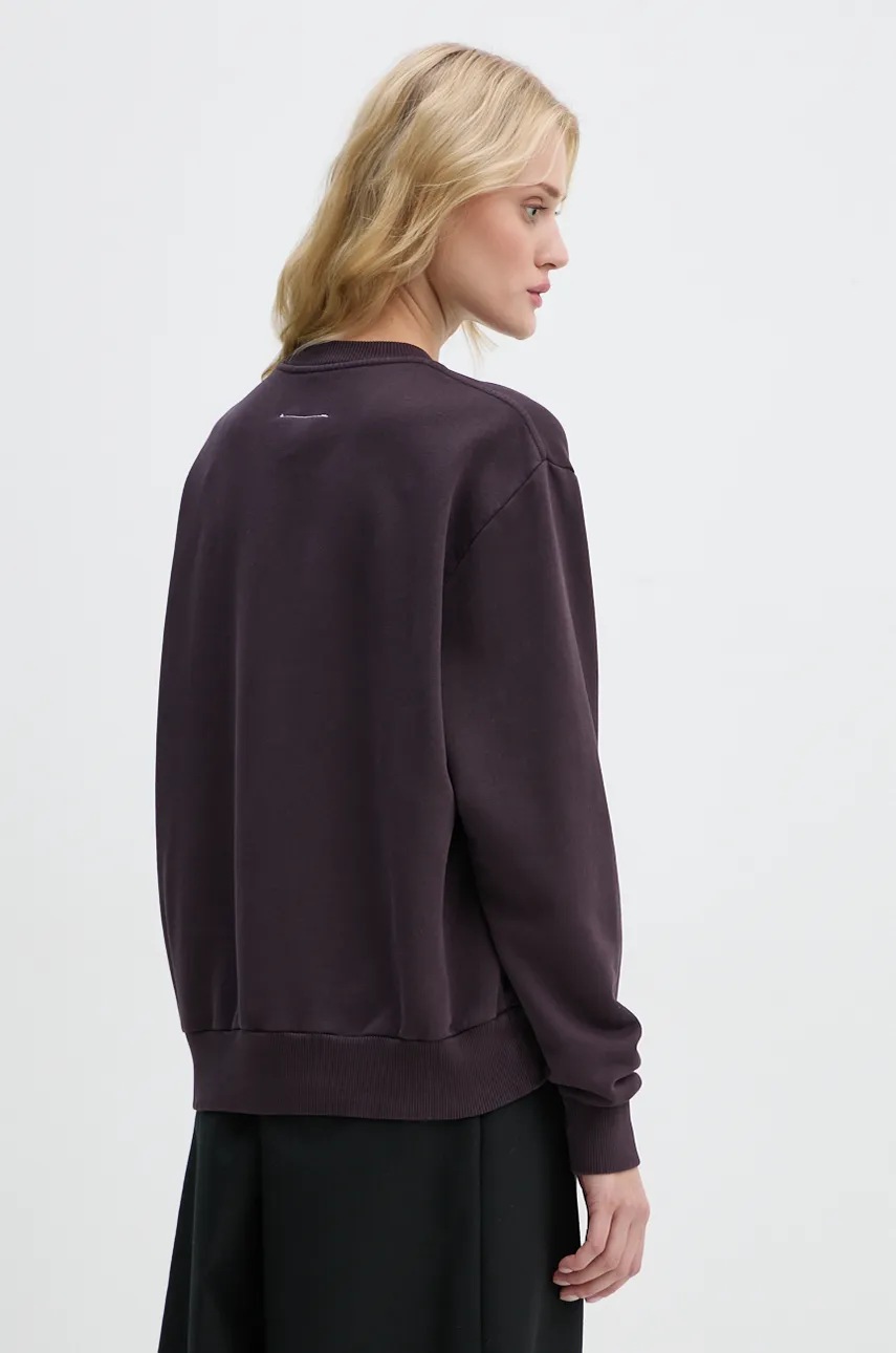 MM6 Maison Margiela pamut melegítőfelső lila, női, nyomott mintás, S62GU0132.M25004 termék 2. képe