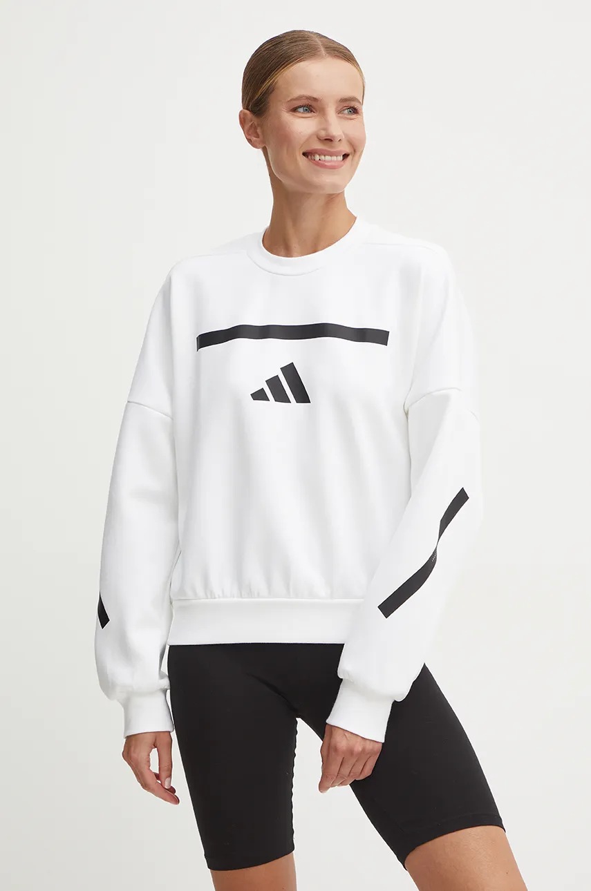 

Суичър adidas ZNE в бяло с принт JI7554, Бял