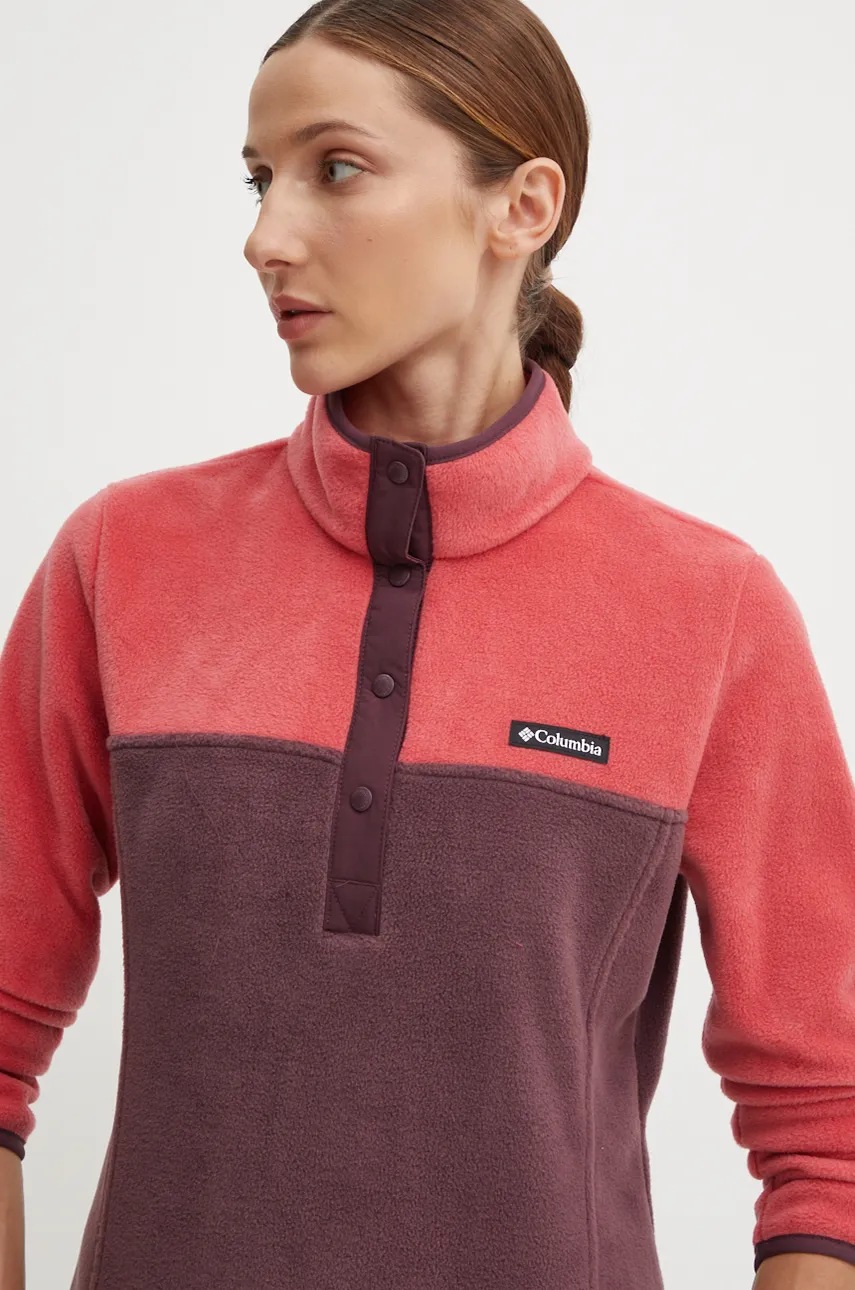 

Спортен суичър Columbia Benton Springs в червено с десен 2085651, Червен