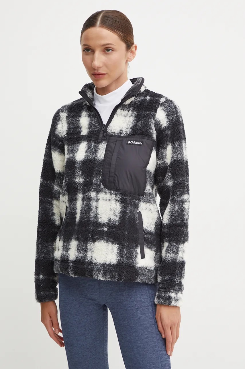 

Спортен суичър Columbia West Bend в черно с десен 2085734, Черен