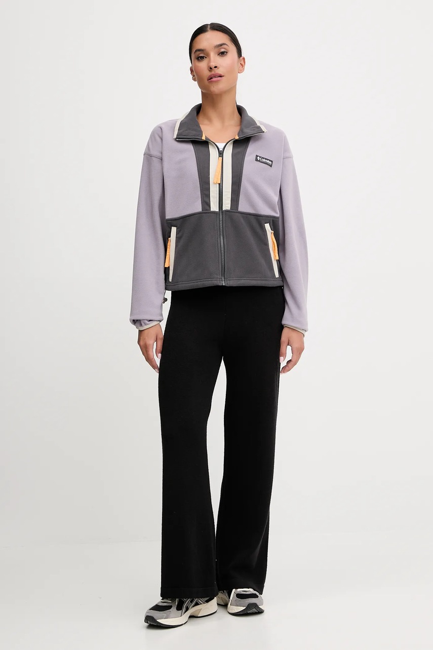 Флисовая кофта Columbia Backbowl II FZ Fleece цвет чёрный узор 2092163