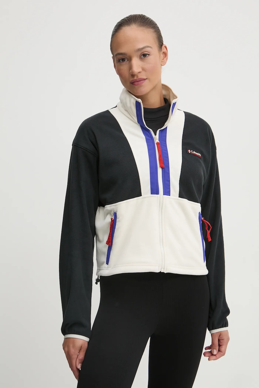 Columbia hanorac fleece Backbowl II FZ Fleece culoarea negru, modelator, 2092163 Columbia hanorac fleece Backbowl II FZ Fleece culoarea negru, modelator, 2092163
