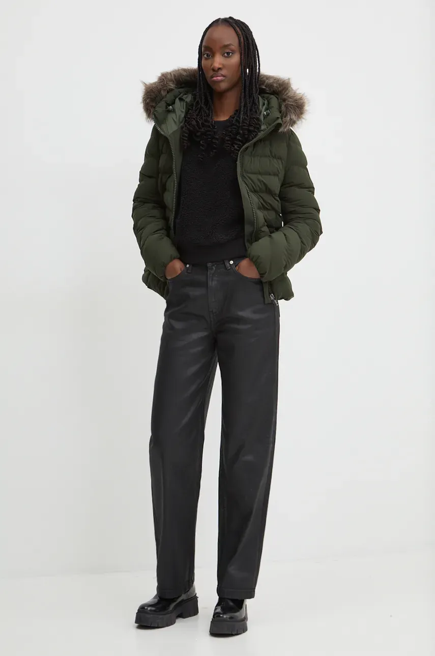 Флисовая кофта Tommy Jeans цвет чёрный однотонная DW0DW18770 Флисовая кофта Tommy Jeans цвет чёрный однотонная DW0DW18770
