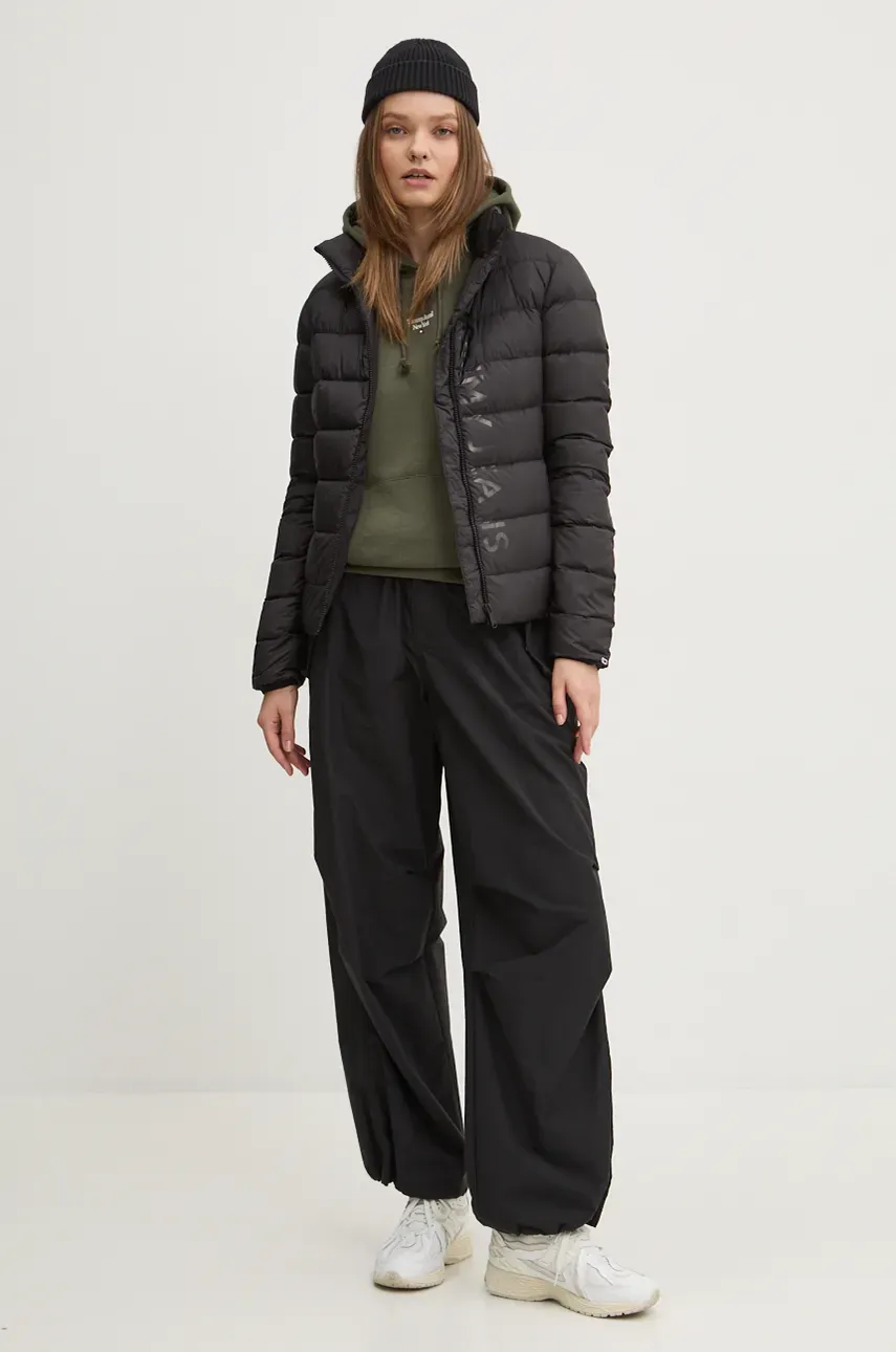 Кофта Tommy Jeans женская цвет зелёный с капюшоном однотонная DW0DW19712 Кофта Tommy Jeans женская цвет зелёный с капюшоном однотонная DW0DW19712