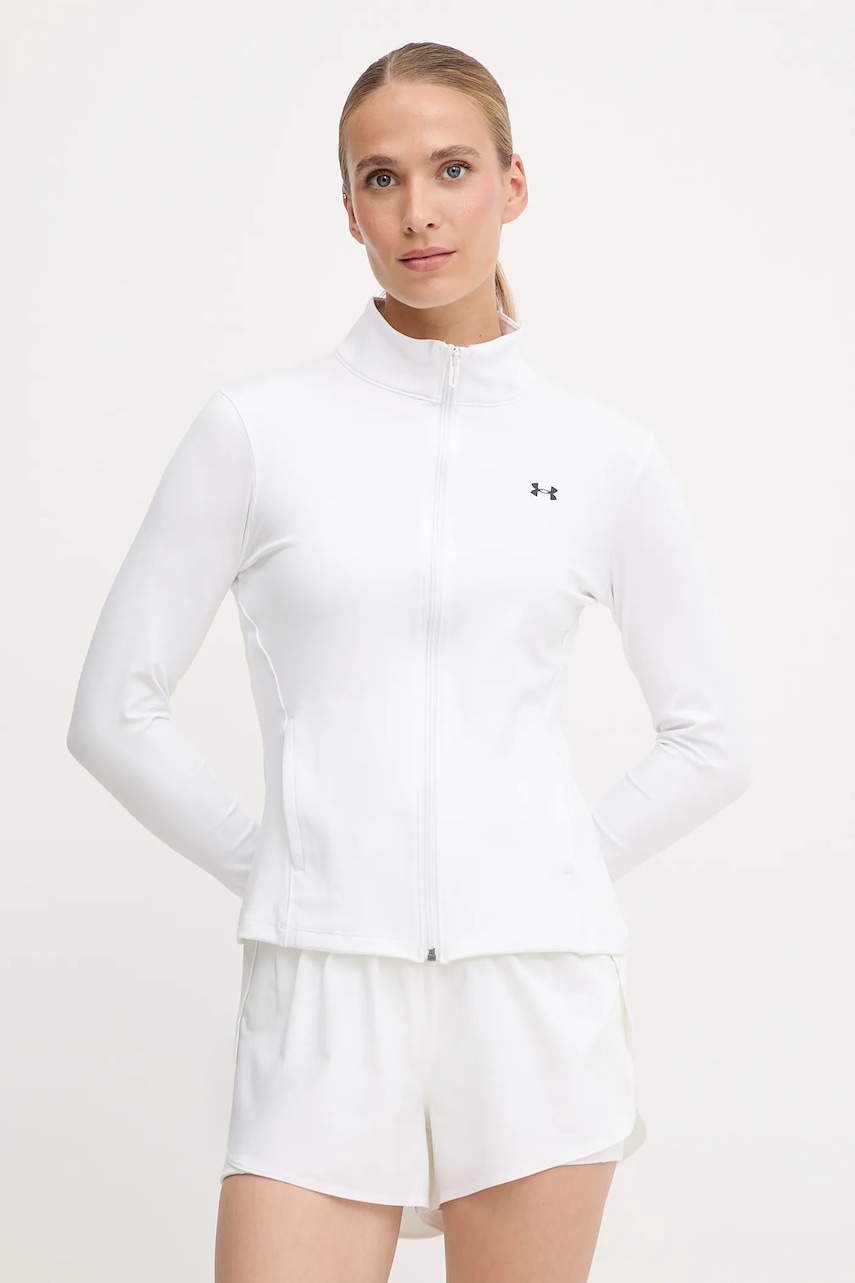 Levně Tréninková mikina Under Armour Motion EMEA hnědá barva, hladká, 1388650