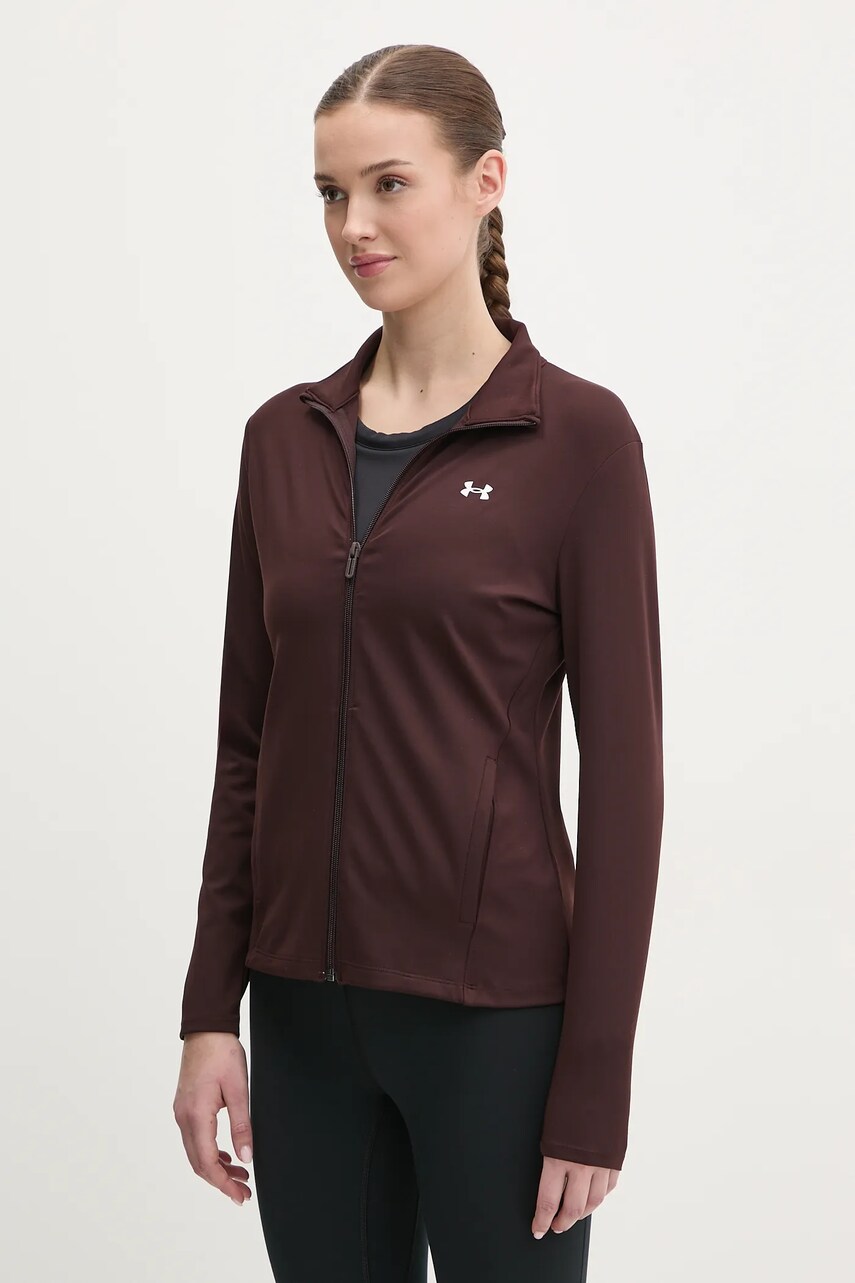 Under Armour hanorac de antrenament Motion EMEA culoarea maro, neted, 1388650