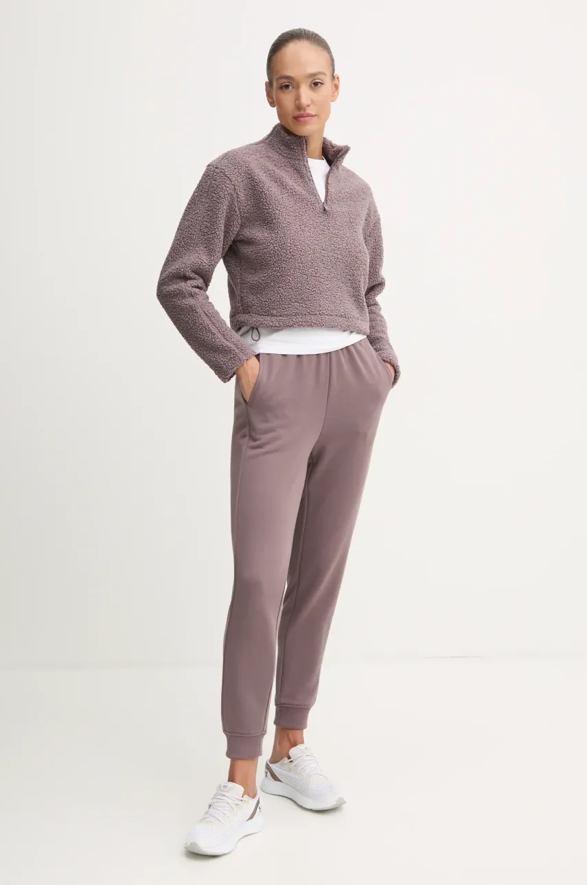 Кофта Calvin Klein Performance женская цвет коричневый однотонная 00GWF4W307 Кофта Calvin Klein Performance женская цвет коричневый однотонная 00GWF4W307