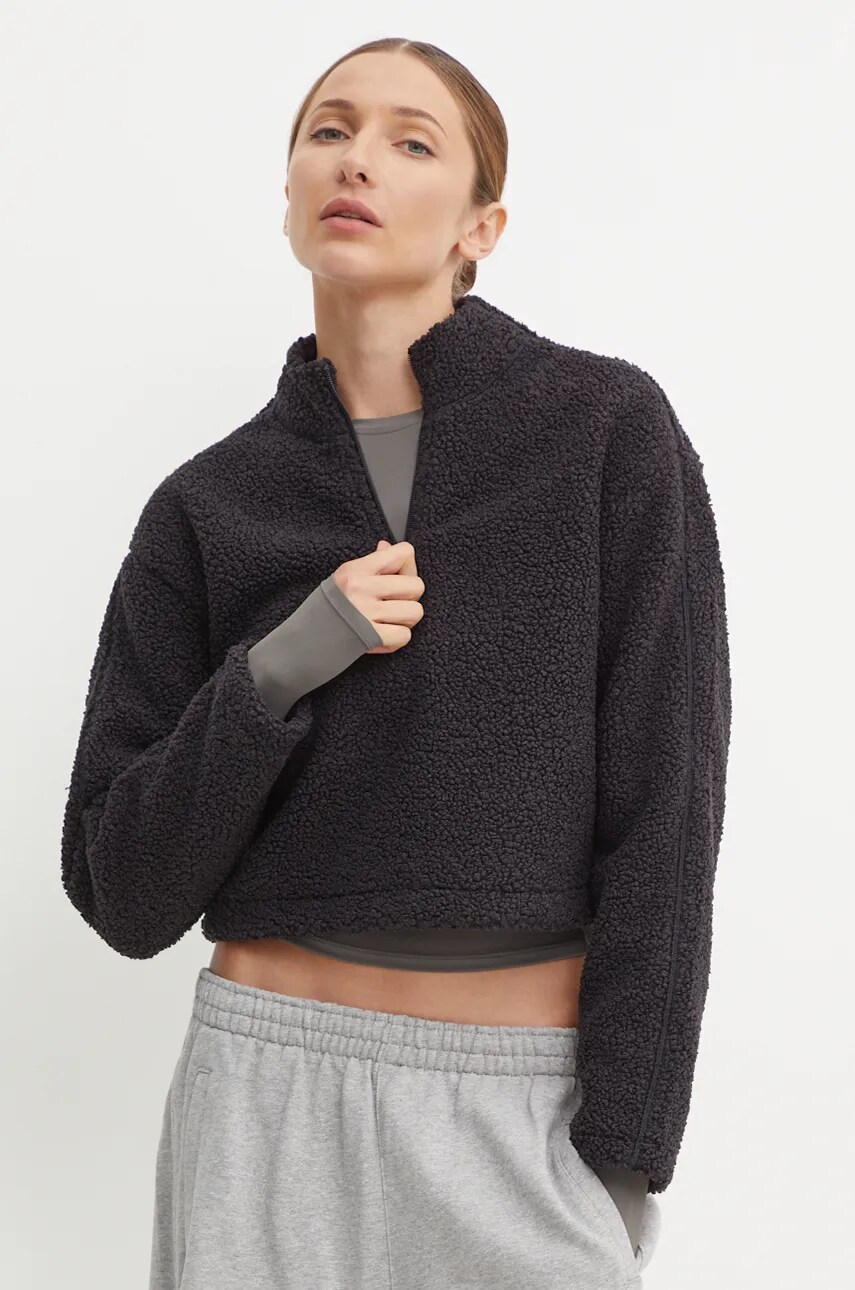 Levně Mikina Calvin Klein Performance dámská, černá barva, hladká, 00GWF4W307