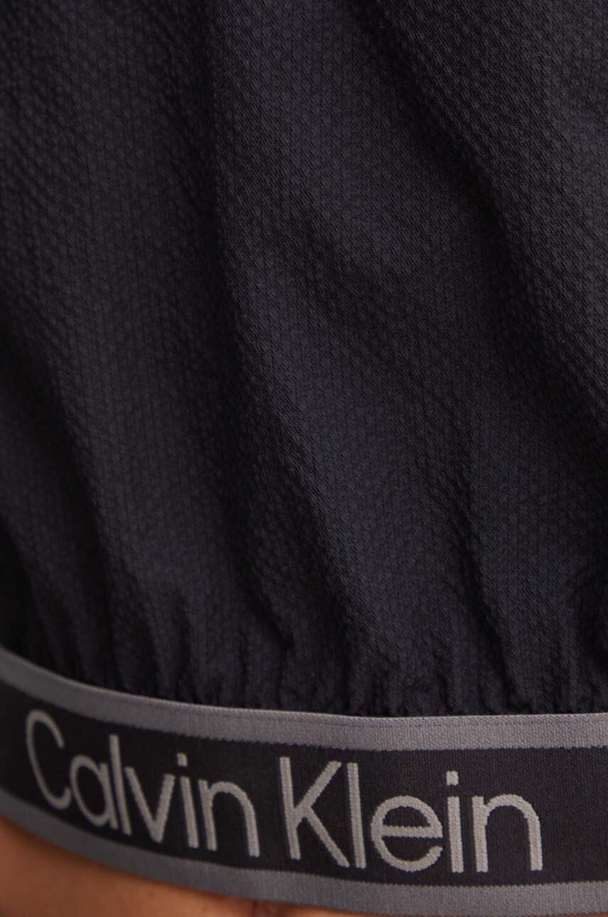 Тренувальна кофта Calvin Klein Performance колір чорний з капюшоном з принтом 00GWF4J403 