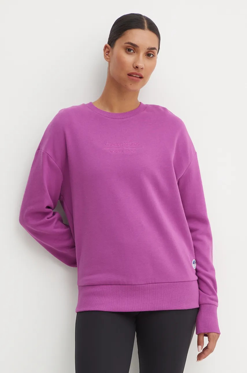 North Sails bluza femei, culoarea roz, neted, 091162