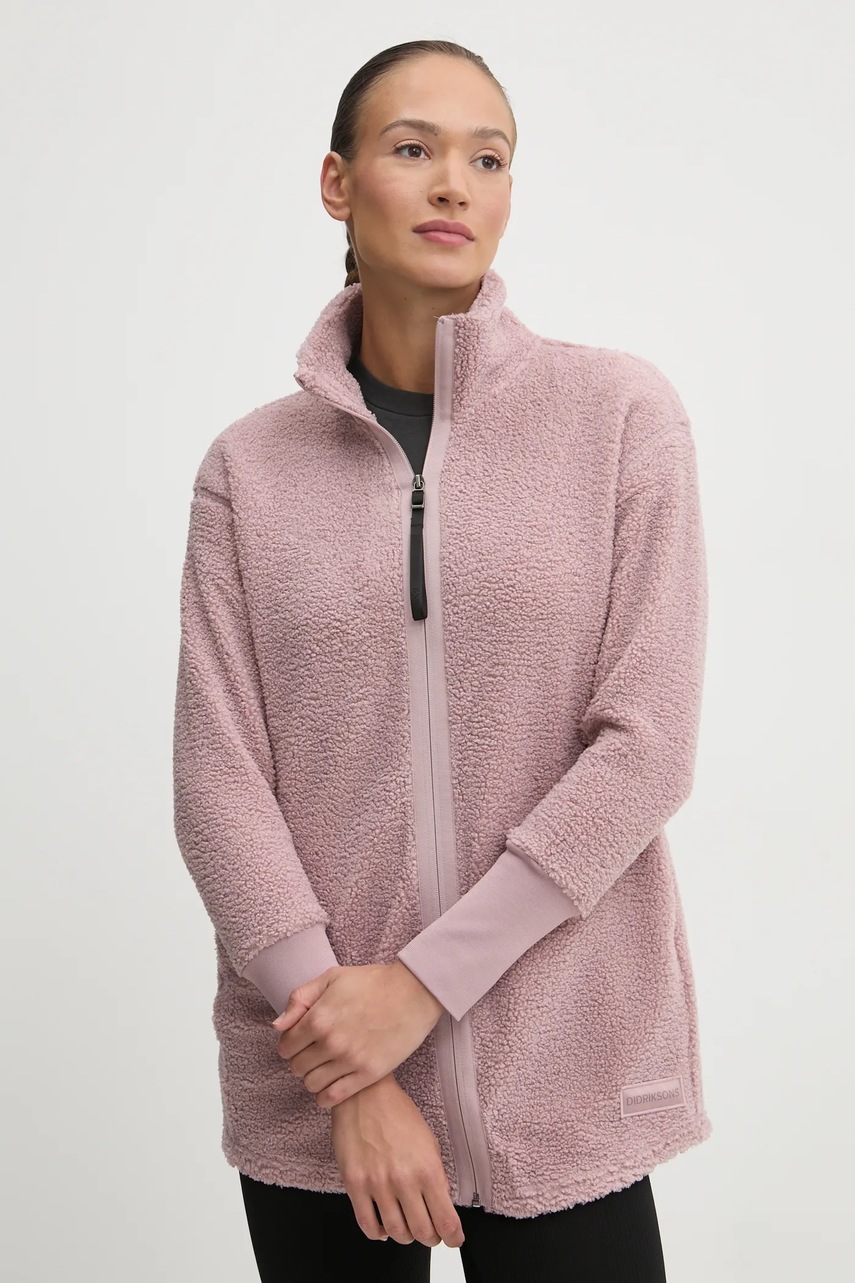 Didriksons bluza TOLA femei, culoarea roz, neted, 505313