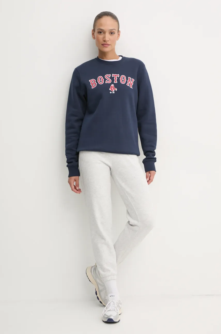 Кофта 47 brand MLB Boston Red Sox женская цвет синий с принтом BB002PEMIBC630058FN Кофта 47 brand MLB Boston Red Sox женская цвет синий с принтом BB002PEMIBC630058FN