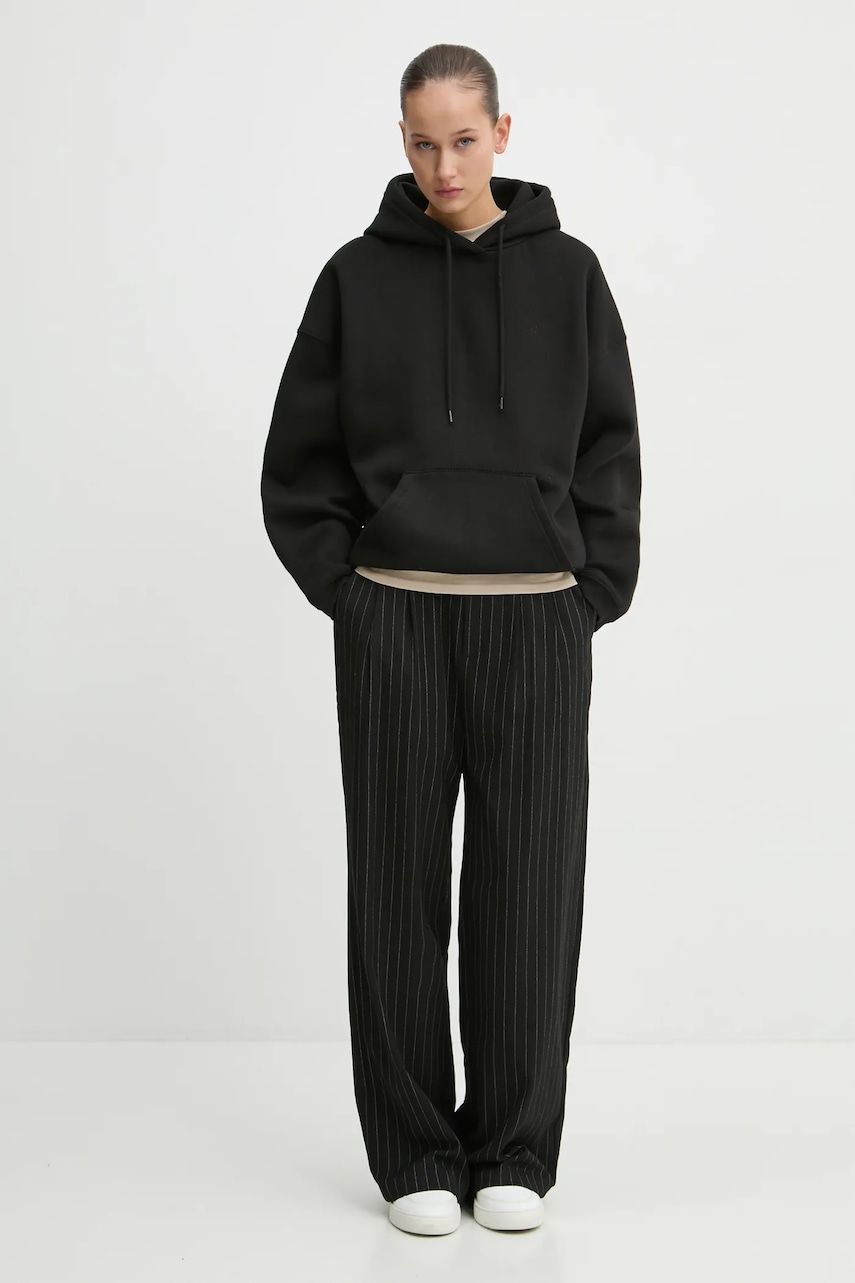 Кофта Volcom женская цвет чёрный с капюшоном однотонная B4132412 Кофта Volcom женская цвет чёрный с капюшоном однотонная B4132412
