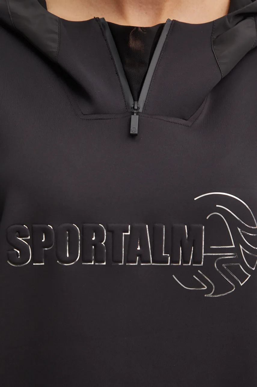 Μπλούζα Sportalm χρώμα: μαύρο, με κουκούλα, 1854009665 φωτογραφία