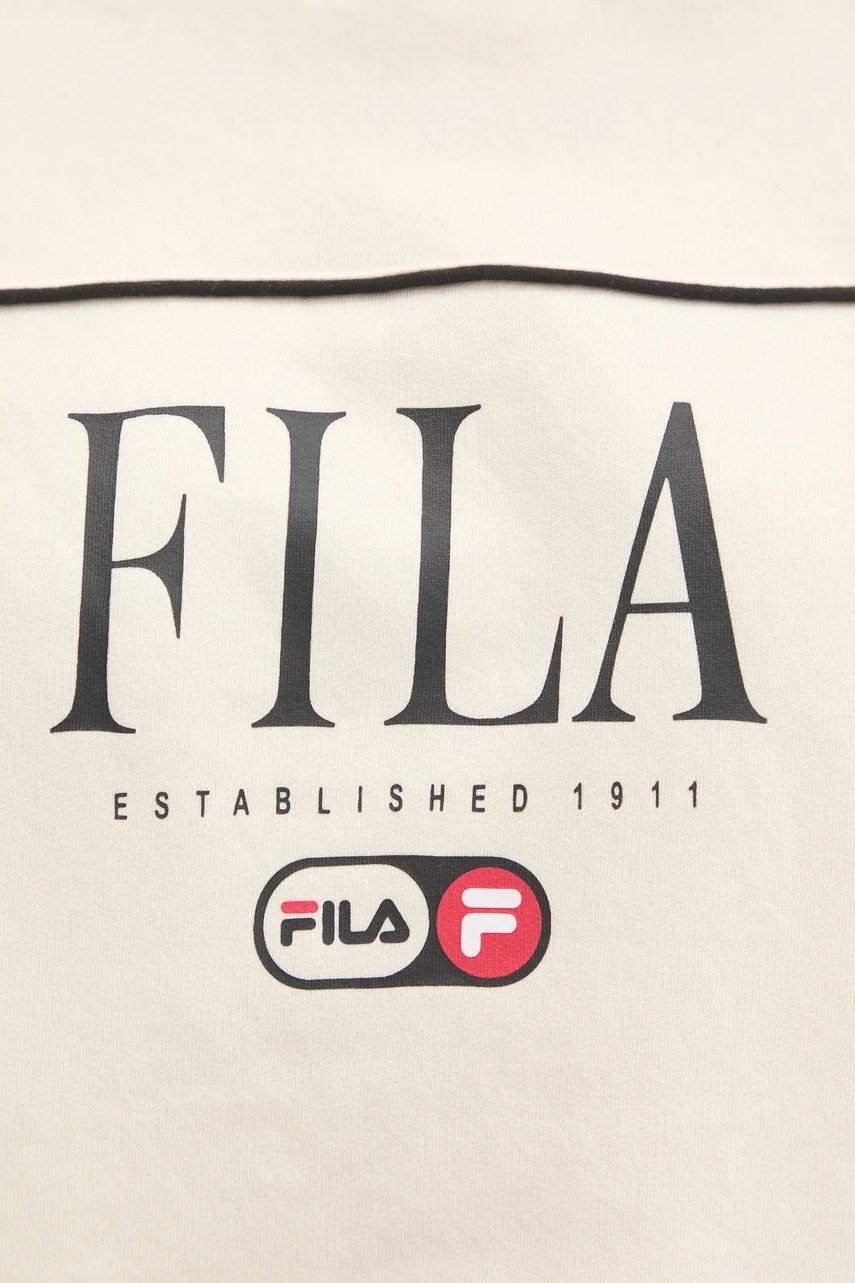 Μπλούζα Fila Lewistown χρώμα: μπεζ, FAW0912 φωτογραφία