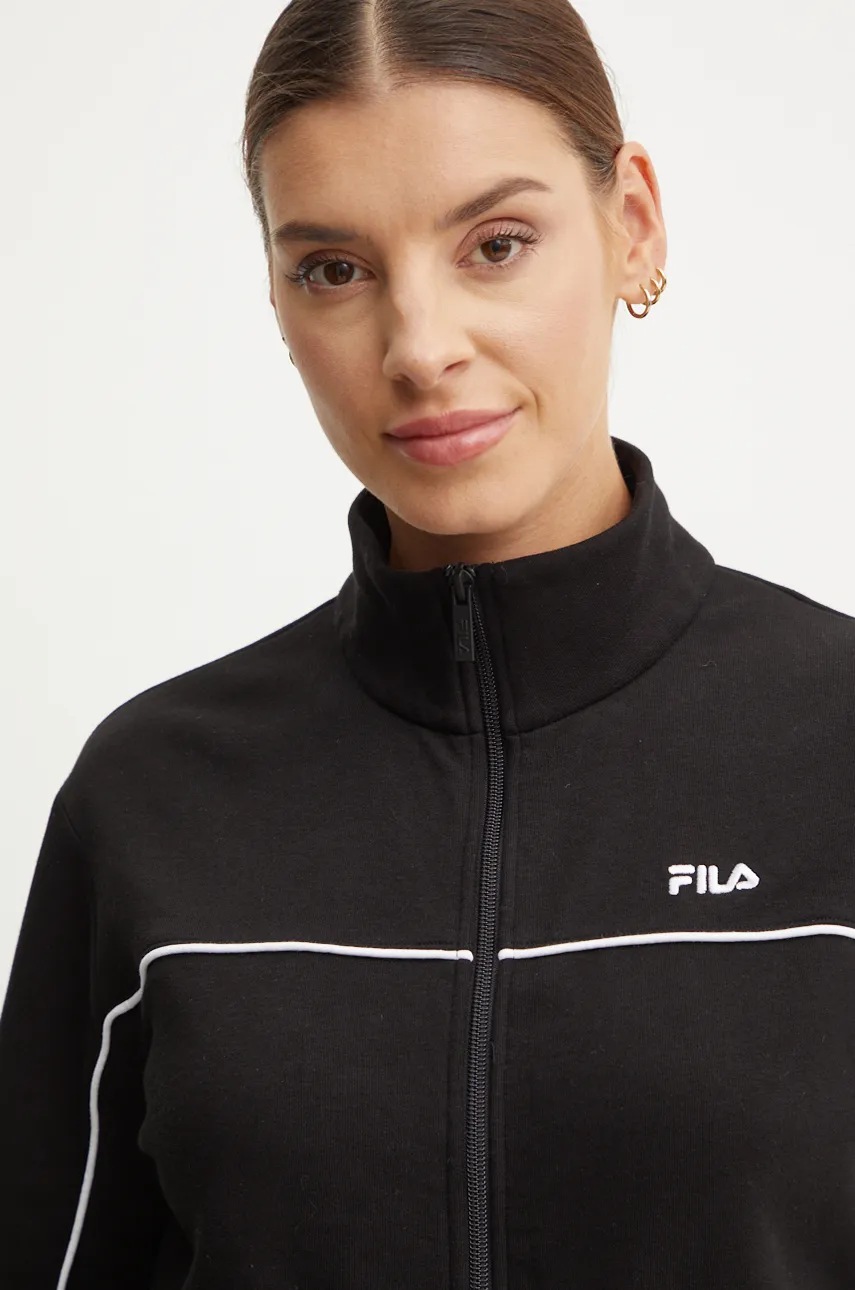 Μπλούζα Fila Lauka χρώμα: μαύρο, FAW0909 φωτογραφία