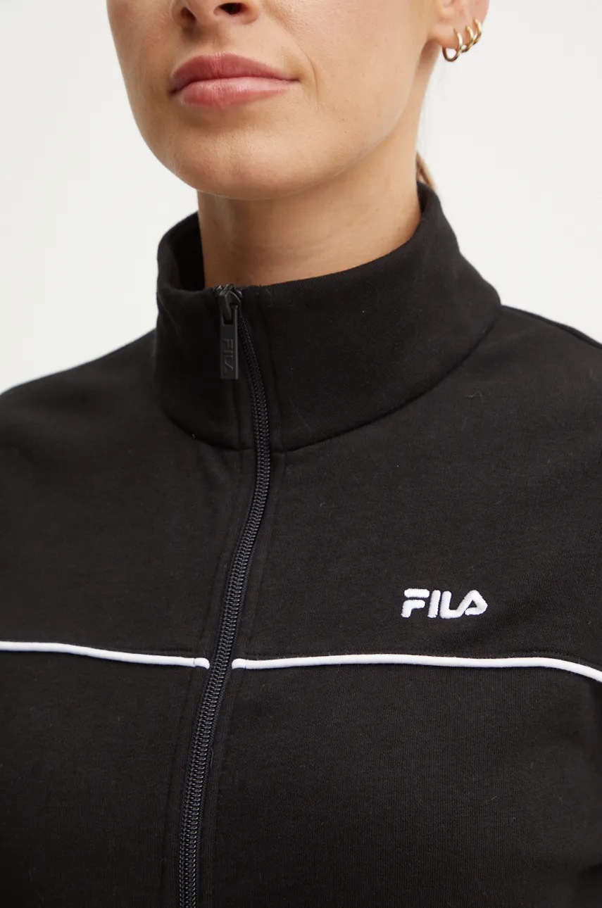 Μπλούζα Fila Lauka χρώμα: μαύρο, FAW0909 φωτογραφία