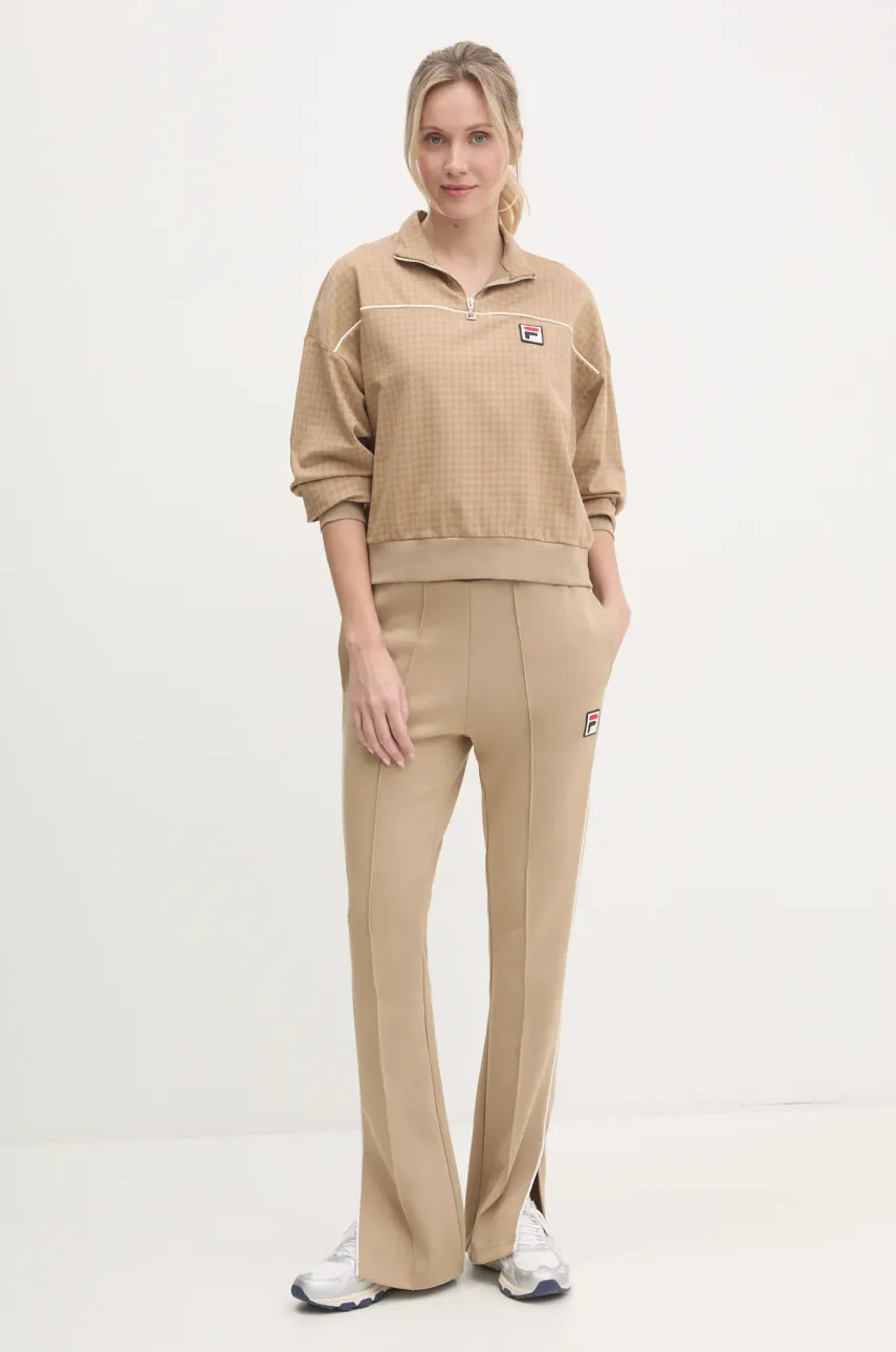 Кофта Fila Liebau женская цвет зелёный узор FAW0879 Кофта Fila Liebau женская цвет зелёный узор FAW0879