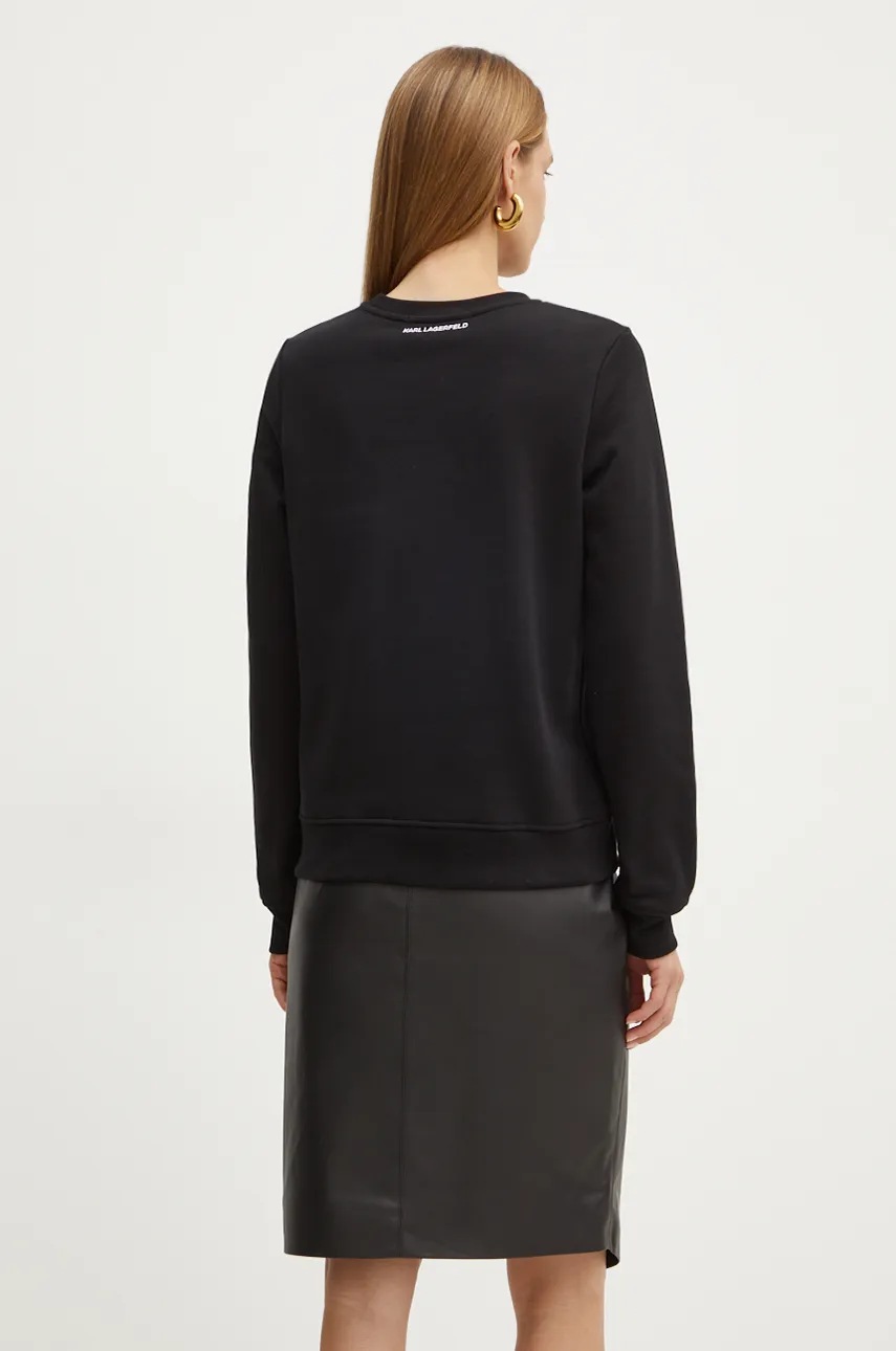 Karl Lagerfeld felső fekete, női, sima, 246W1820 termék 2. képe