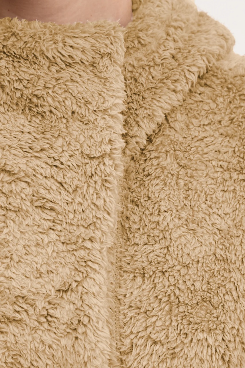 Αθλητική μπλούζα Burton Lemma χρώμα: μπεζ, με κουκούλα, 238431 φωτογραφία