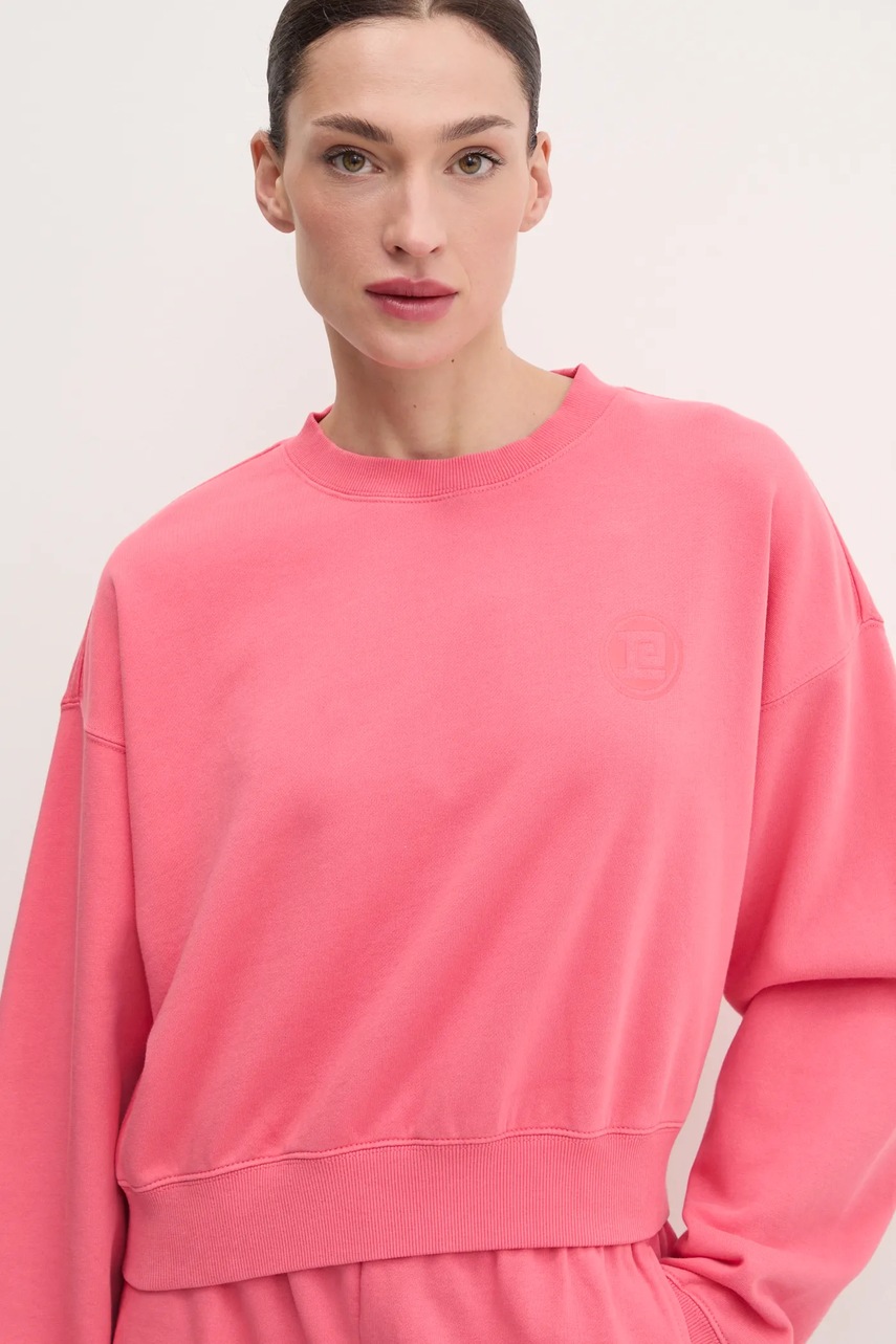 Βαμβακερή μπλούζα P.E Nation Reverie γυναικεία, χρώμα: ροζ, 244F347 φωτογραφία