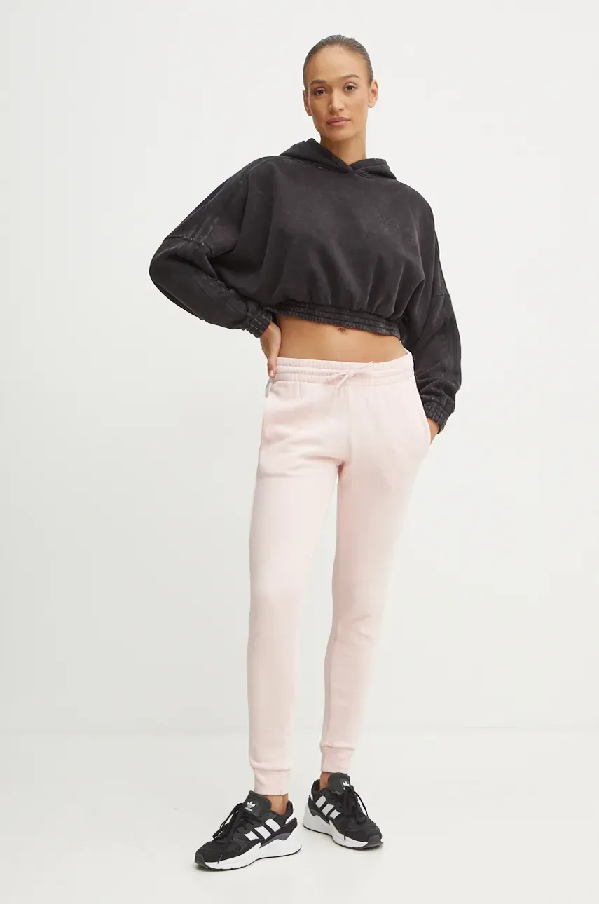 Кофта adidas Originals женская цвет чёрный с капюшоном IW5573 Кофта adidas Originals женская цвет чёрный с капюшоном IW5573