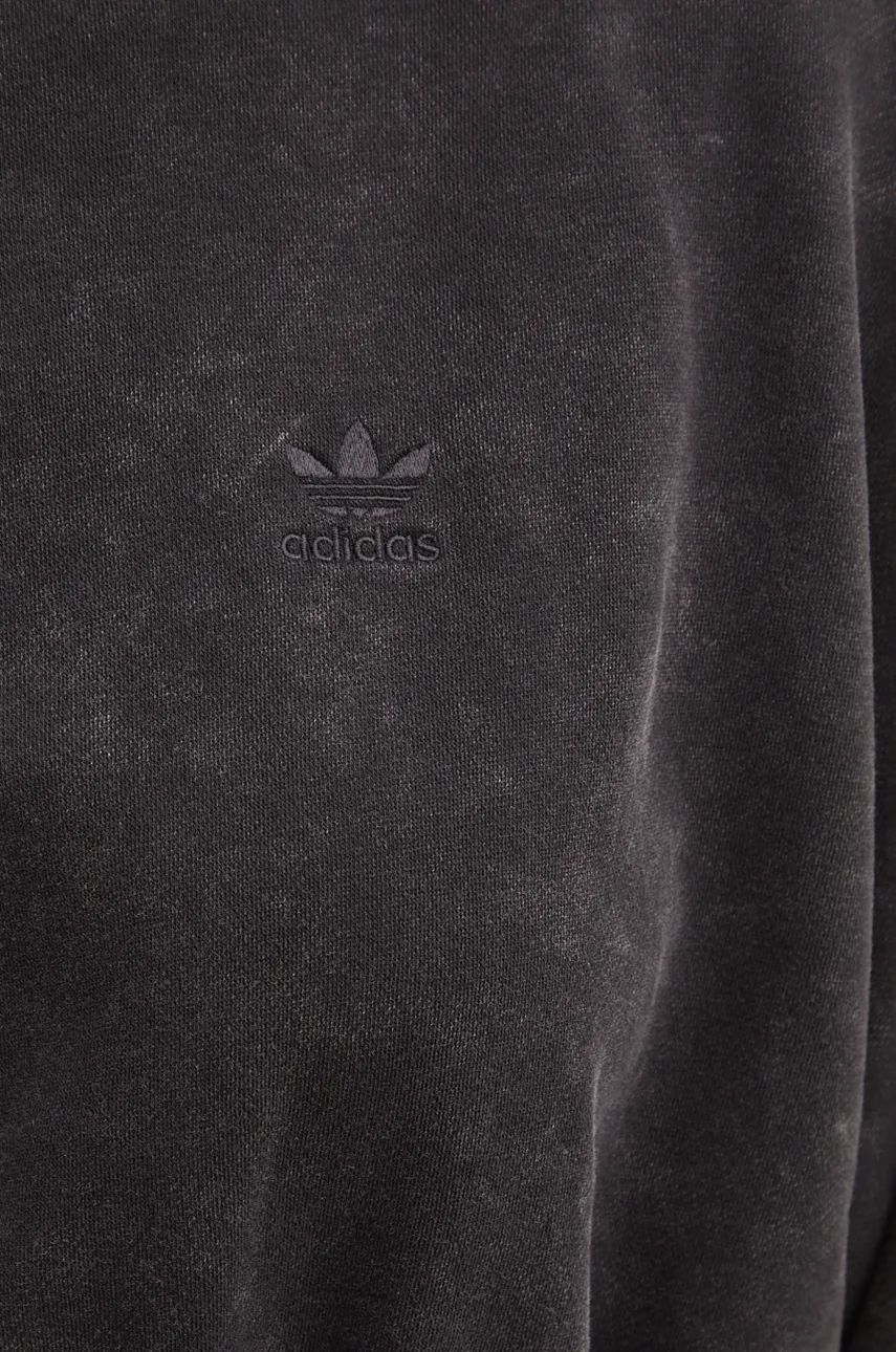 Dukserica adidas Originals za žene, boja: crna, s kapuljačom, IW5573