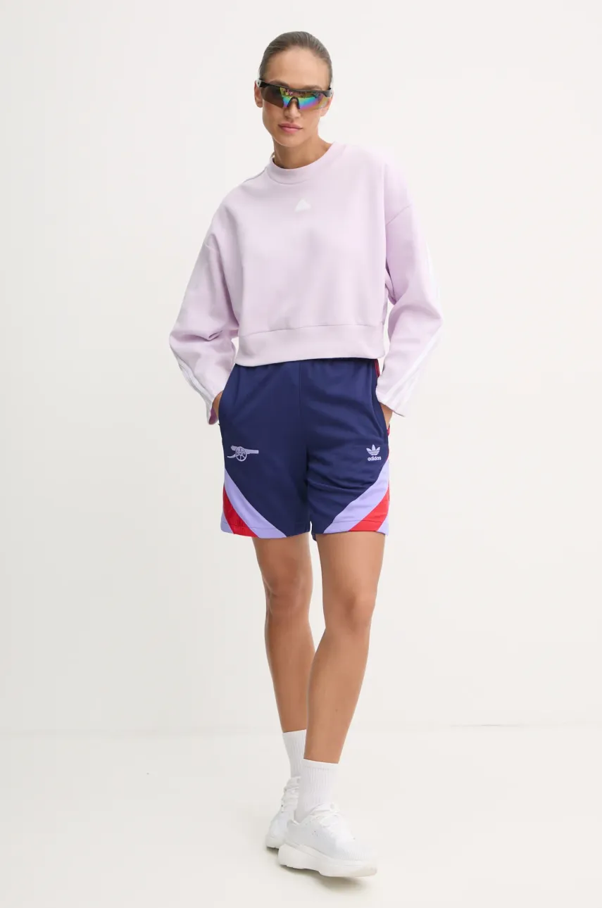 Кофта adidas Future Icons женская цвет фиолетовый с аппликацией IW5260 Кофта adidas Future Icons женская цвет фиолетовый с аппликацией IW5260