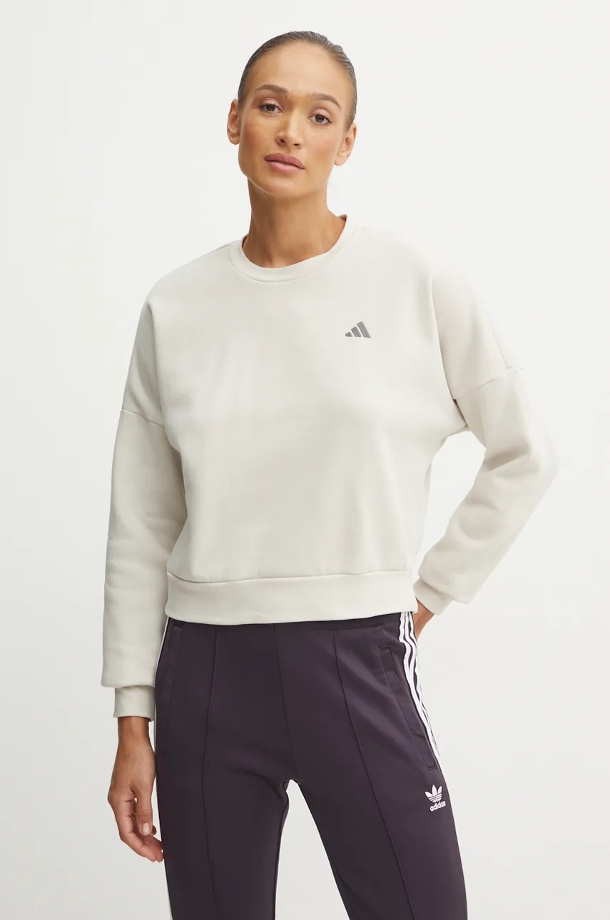 

Суичър adidas Essentials в бежово с изчистен дизайн IX7959, Бежов