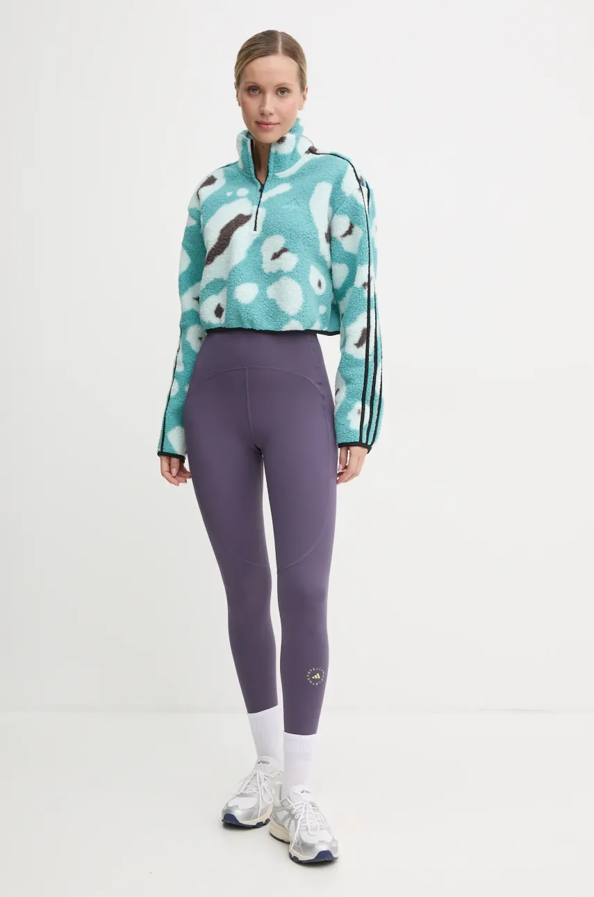 Кофта adidas Animal жіноча колір бірюзовий візерунок IY0148