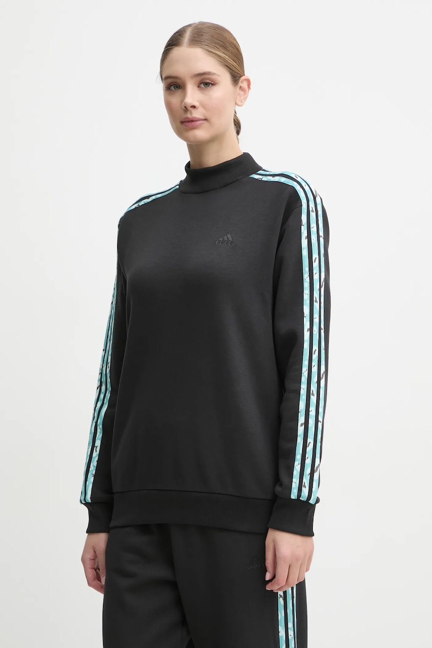 adidas bluza Animal femei, culoarea negru, cu imprimeu, IY1661 adidas bluza Animal femei, culoarea negru, cu imprimeu, IY1661