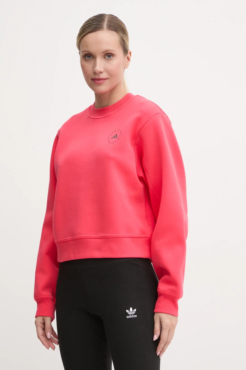 

Спортен суичър adidas by Stella McCartney в оранжево с изчистен дизайн IW9909, Оранжев