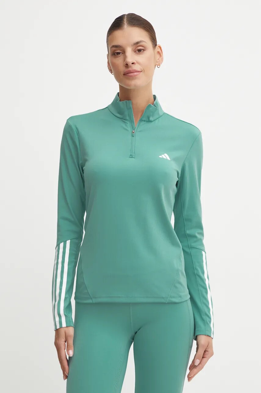 adidas Performance hanorac de antrenament Hyperglam culoarea turcoaz, cu imprimeu, IX3228
