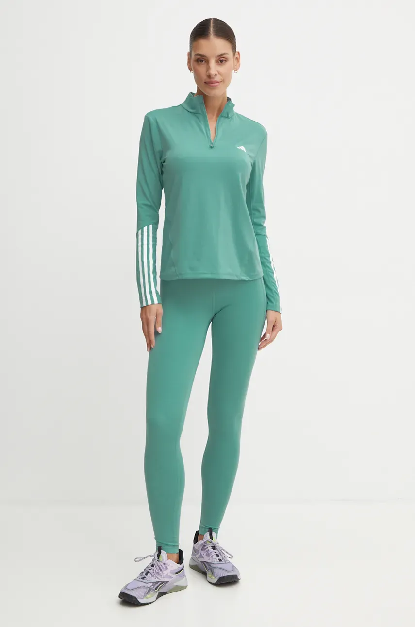 Кофта для тренинга adidas Performance Hyperglam цвет бирюзовый с принтом IX3228 Кофта для тренинга adidas Performance Hyperglam цвет бирюзовый с принтом IX3228