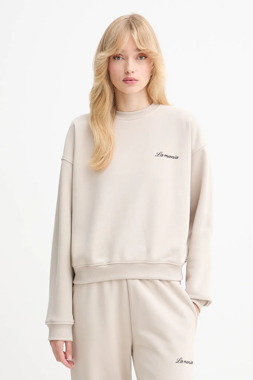 La Mania bluză ROYAL culoarea bej, uni, ROYAL