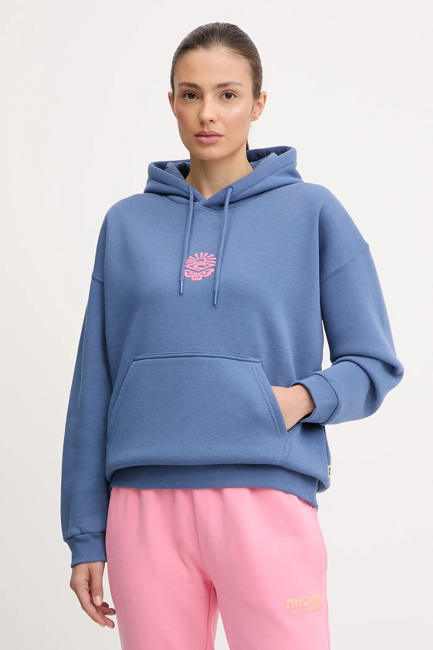 Rip Curl bluză ICONS OF SURF HERITAGE culoarea roșu, cu glugă, cu imprimeu, 06NWFL