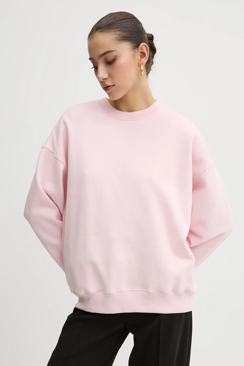 Hollister Co. bluza femei, culoarea roz, neted, KI352-4218