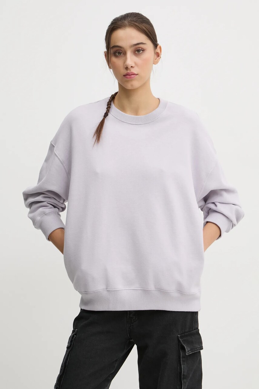 Hollister Co. bluza femei, culoarea violet, neted, KI352-4218