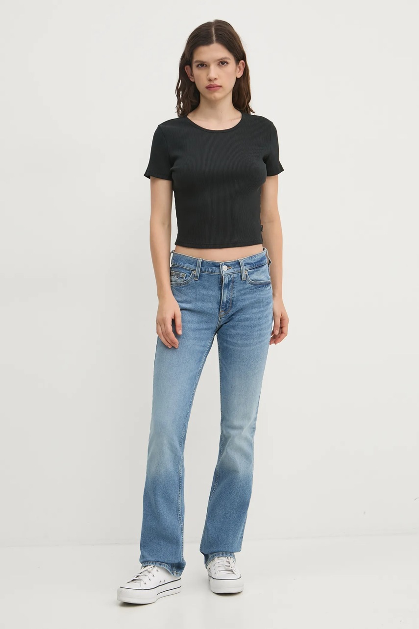 Μπλουζάκι Converse χρώμα: μαύρο, 10027490-A03 φωτογραφία