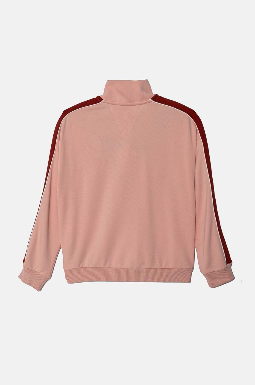 Детская кофта Tommy Hilfiger цвет розовый узор KG0KG08034