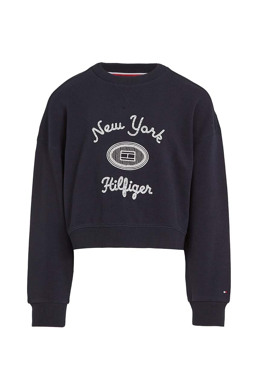 Детская кофта Tommy Hilfiger цвет синий с принтом KG0KG08038