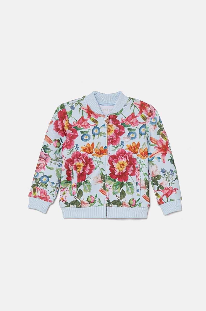 

Детски суичър Guess в лилаво с десен K4YQ09 KAZQ2, Виолетов