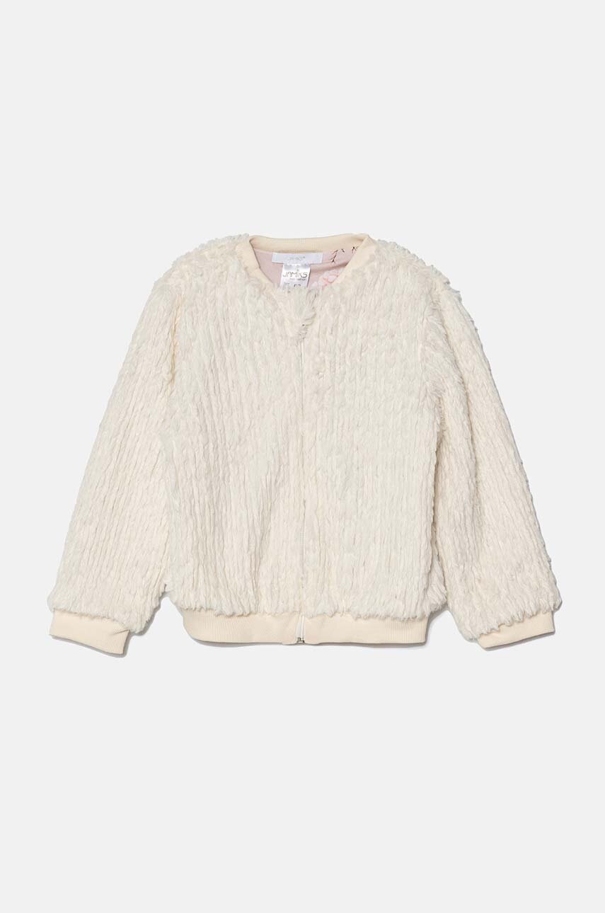 Jamiks bluza copii SHAZIA culoarea bej, neted, JZH191