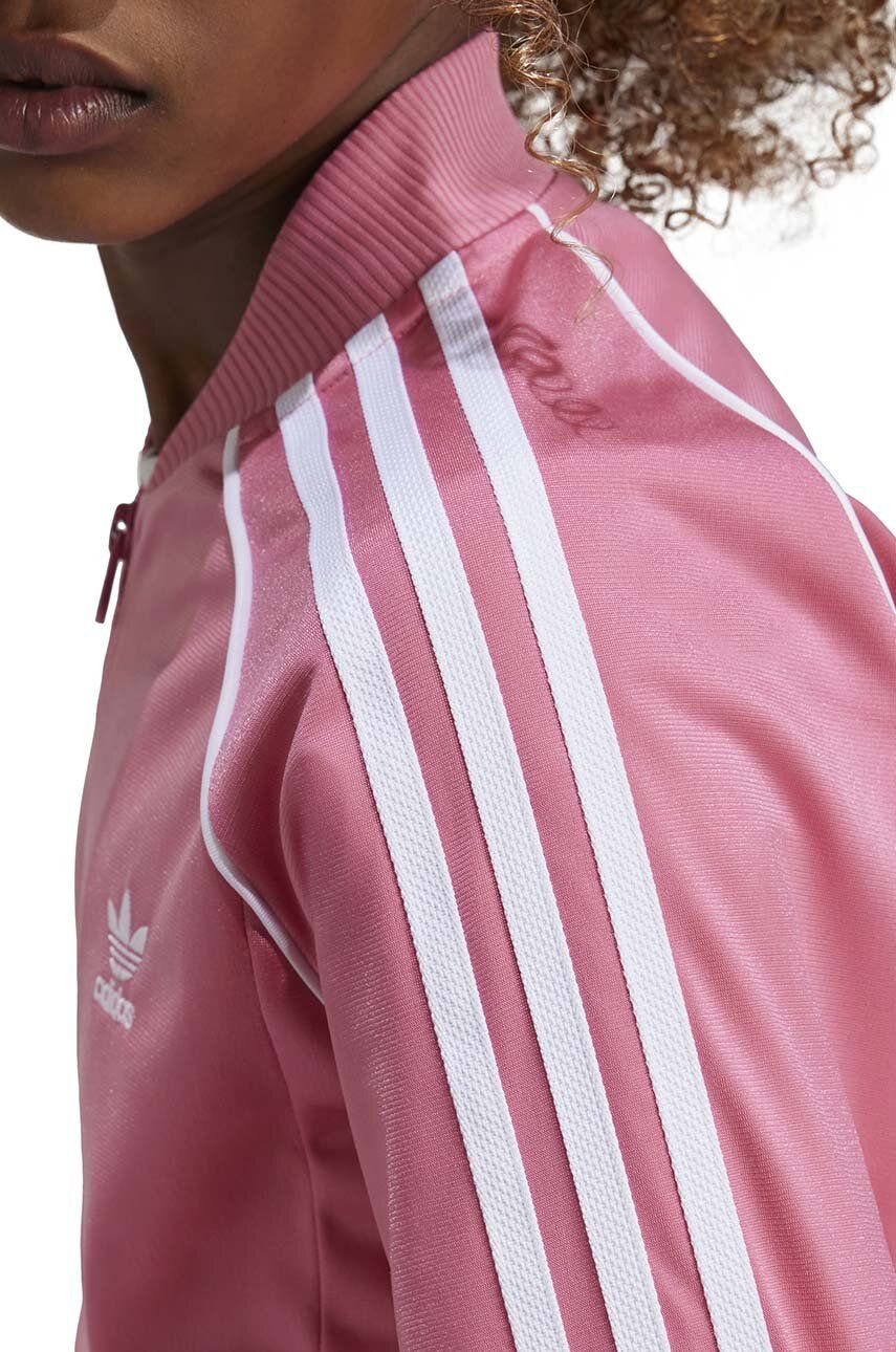 Dječja Dukserica Adidas Originals SST TRACK TOP Boja: Ružičasta, S Aplikacijom, IY7451