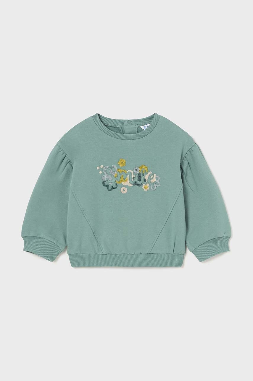 Mayoral bluza bebe culoarea turcoaz, cu imprimeu, 2476
