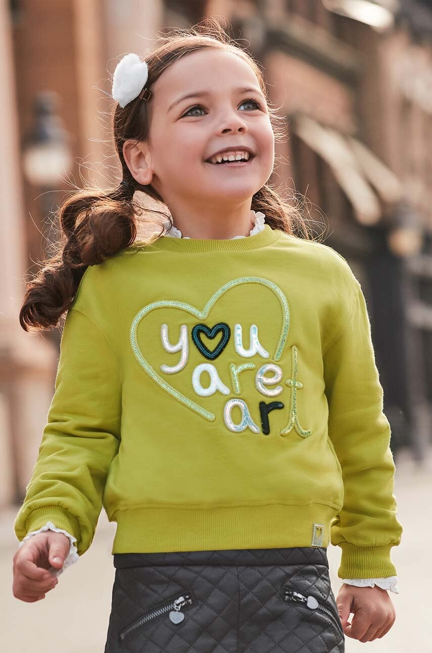 Mayoral bluza copii culoarea verde, cu imprimeu, 4479