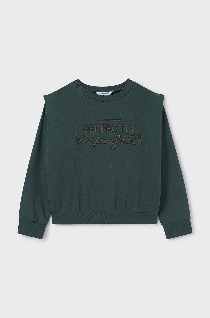 Mayoral bluza copii culoarea verde, cu imprimeu, 7468